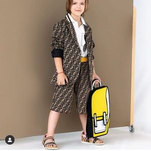 100% AUTHENTIC GORGEOUS FENDI Bermuda Logo Shorts